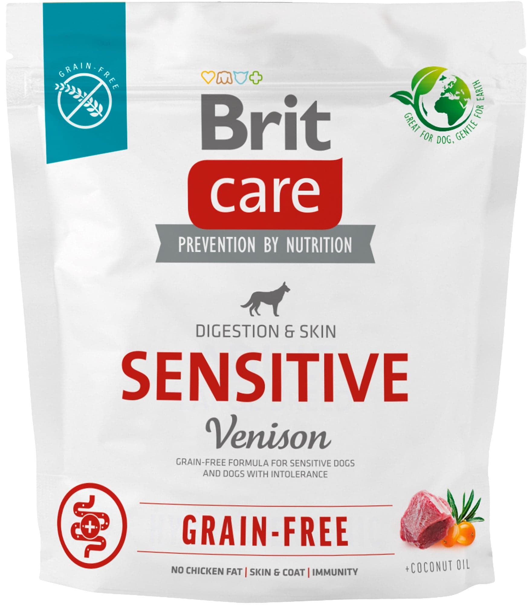 Brit Care Grain Free Sensitive Venison pro psy 1 kg