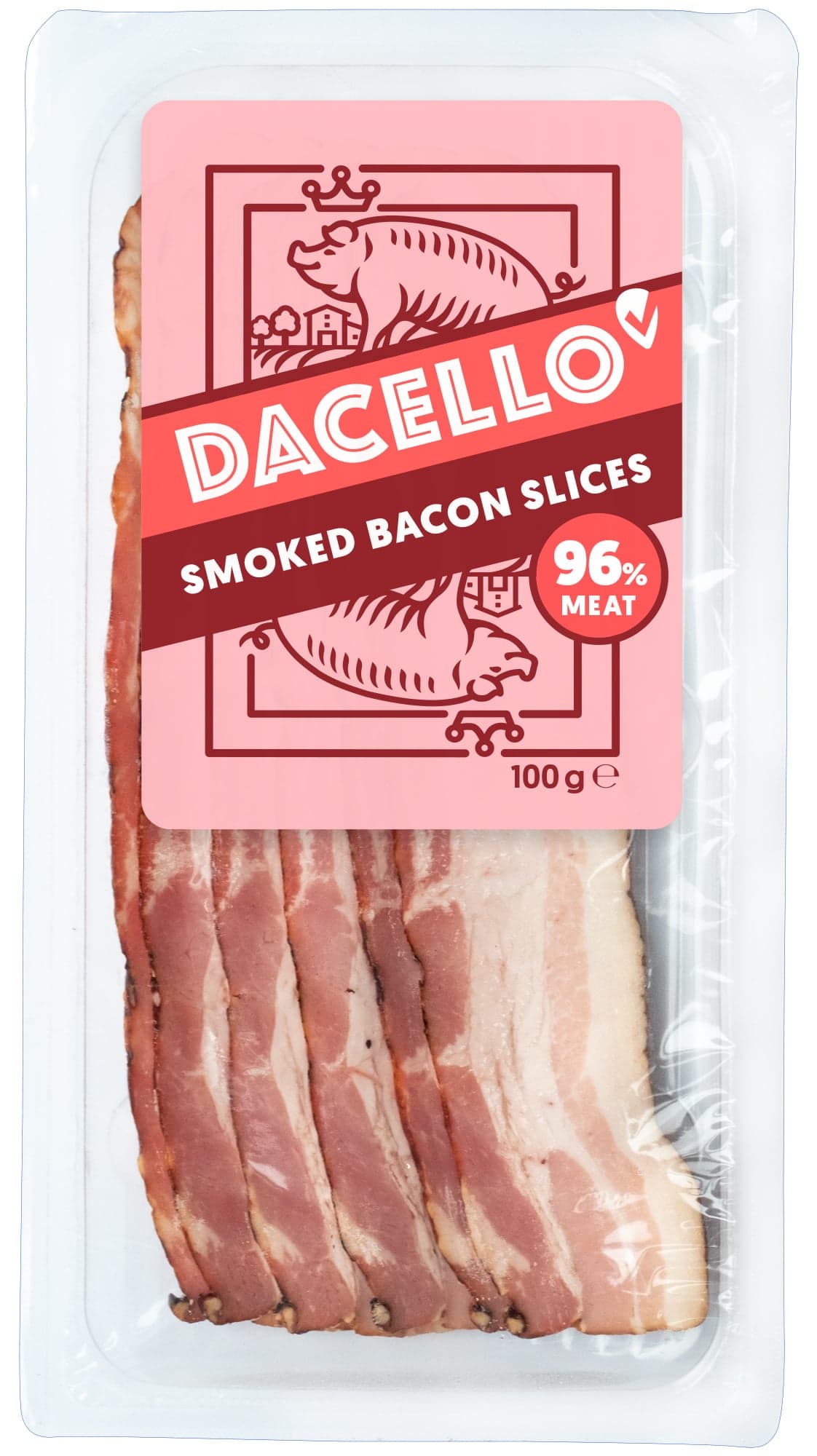 Dacello Anglická slanina plátky 96 %