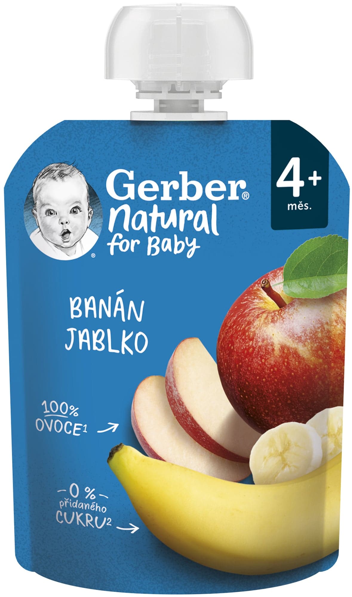 Gerber Natural Kapsička banán a jablko 90 g