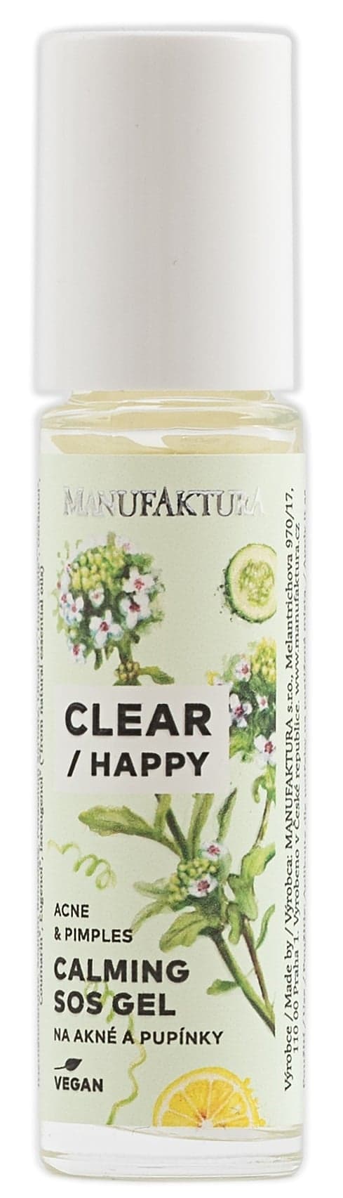 Manufaktura SOS gel na akné a pupínky Clear & Happy 10 ml