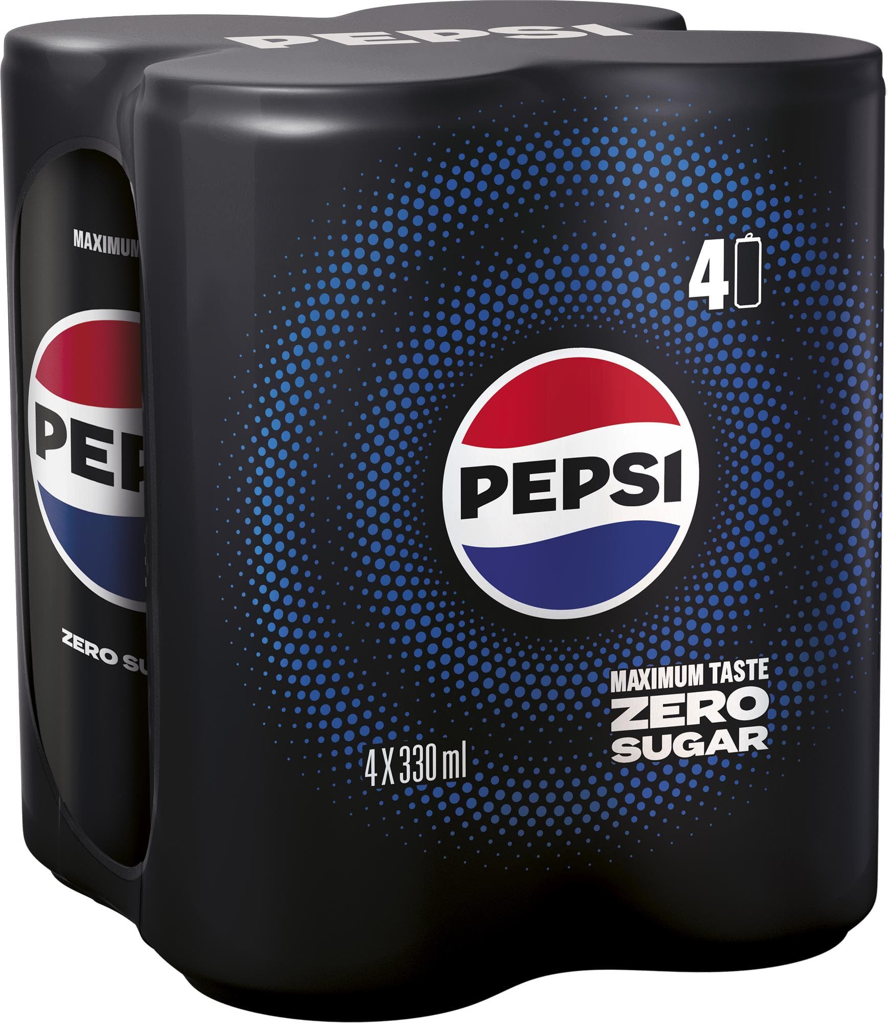 Pepsi Zero Sugar plech multipack (4×330ml) 1,32 l