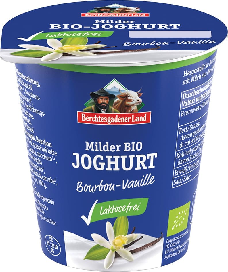 Berchtesgadener Land BIO Vanilkový jogurt bez laktózy