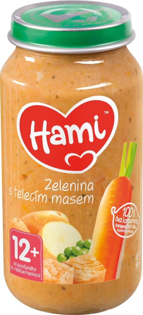 Hami Příkrm zelenina s telecím masem