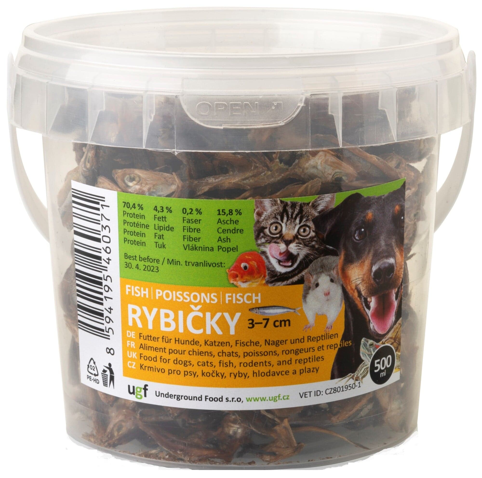 Underground Food Rybičky 3–7 cm 80 g