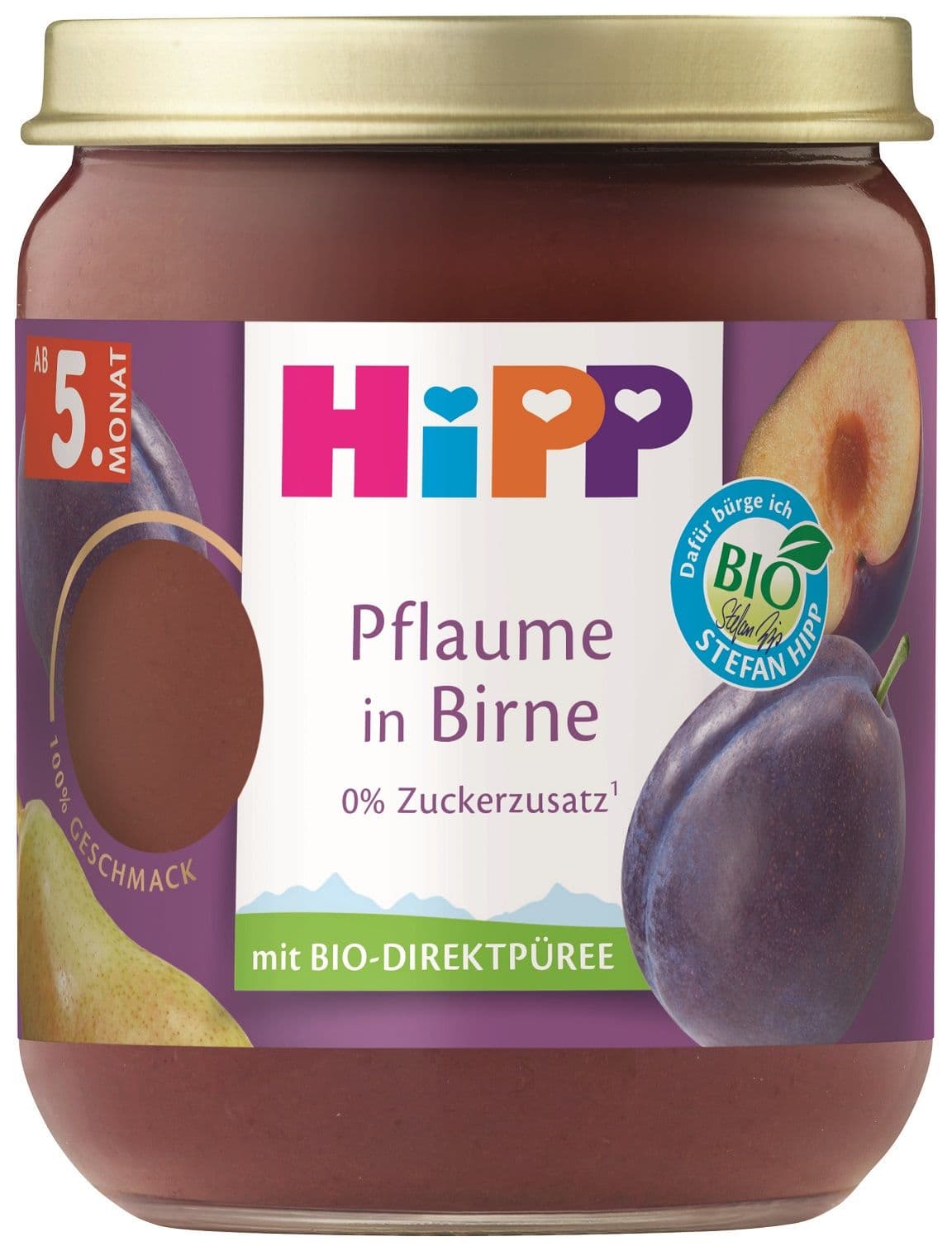 HiPP BIO Superovoce hrušky a švestky od uk. 4.–6. měsíce