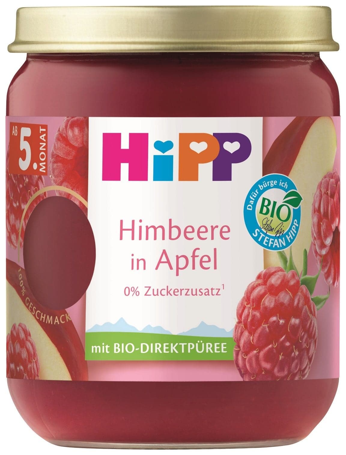 HiPP BIO Superovoce jablko a maliny od uk. 4.–6. měsíce