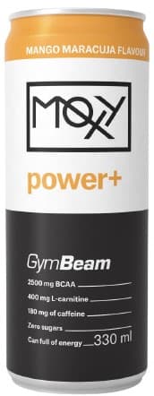 GymBeam Moxy Power+ energetický nápoj mango marakuja