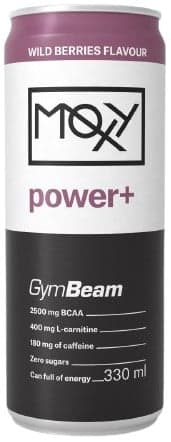 GymBeam Moxy Power+ energetický nápoj lesní ovoce