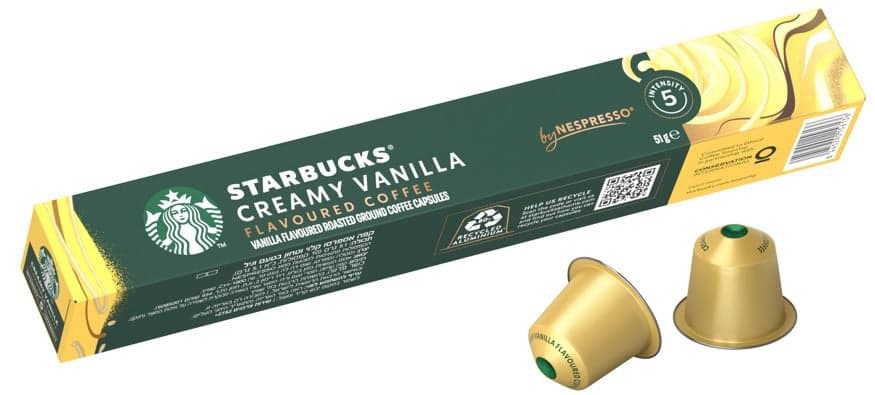 Starbucks Creamy Vanilla by Nespresso Blonde Roast kávové kapsle