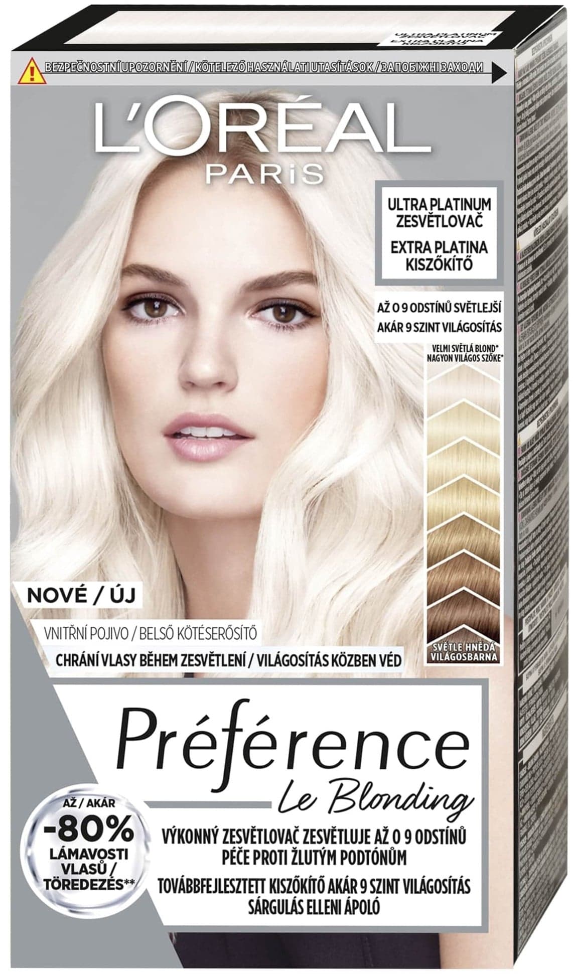L'Oréal Paris Préférence Permanentní barva na vlasy – absolutně platinová