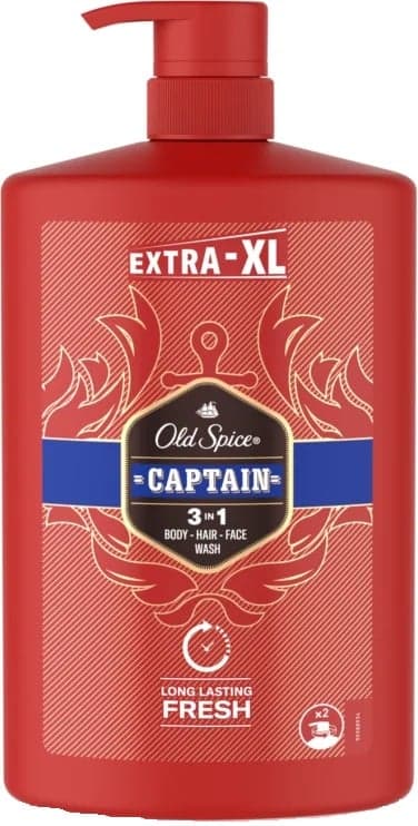 Old Spice Captain sprchový gel pro muže 3v1 s tóny santalového dřeva a citrusů 1 l