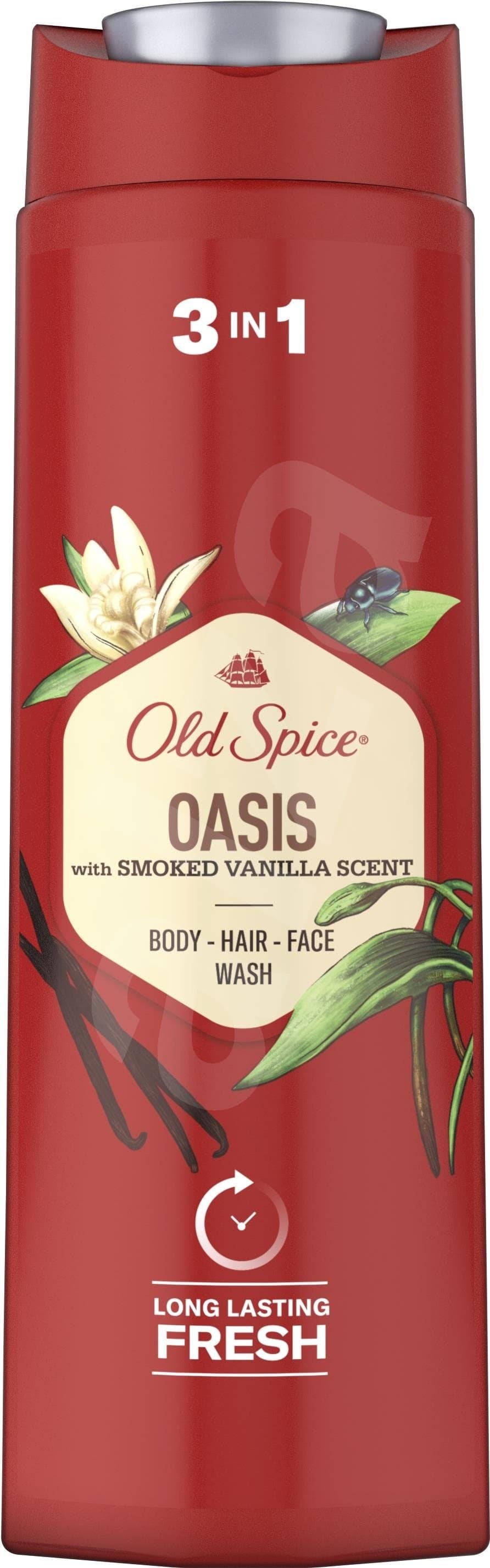 Old Spice Oasis sprchový gel pro muže 3v1 s vůní kouřové vanilky 400 ml