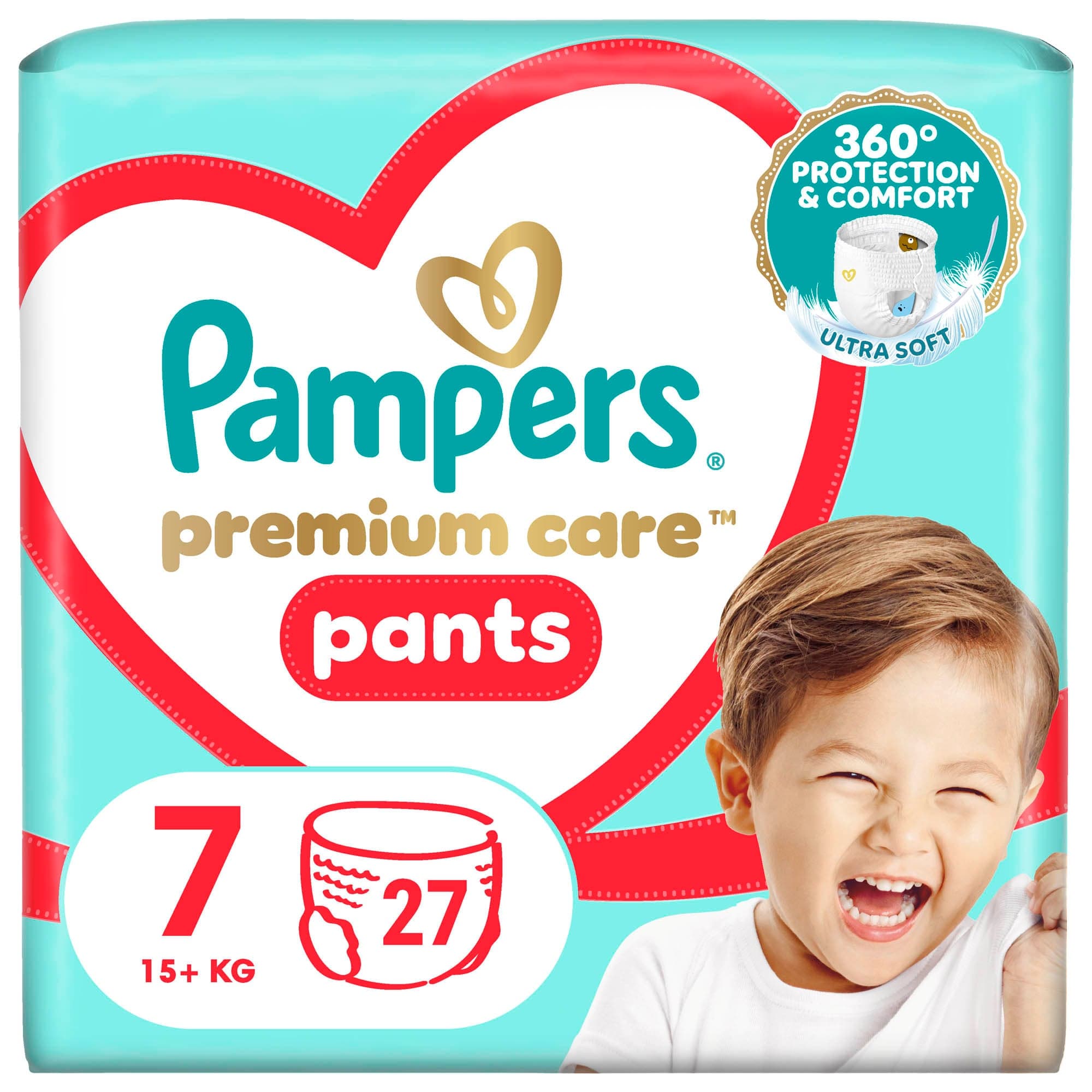 Pampers Premium Care plenkové kalhotky 7 (15+ kg)