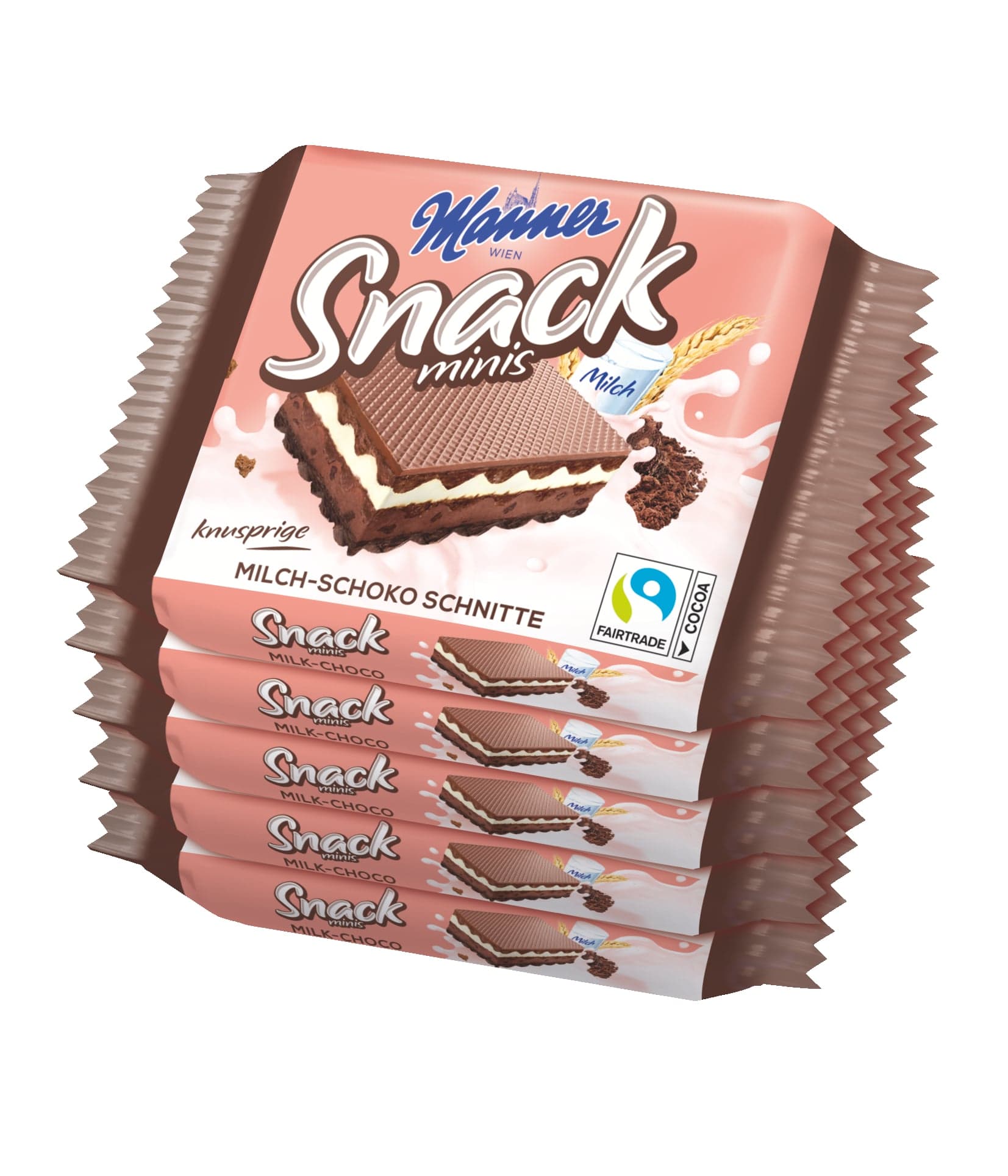 Manner Snack kakaové oplatky 5×25 g