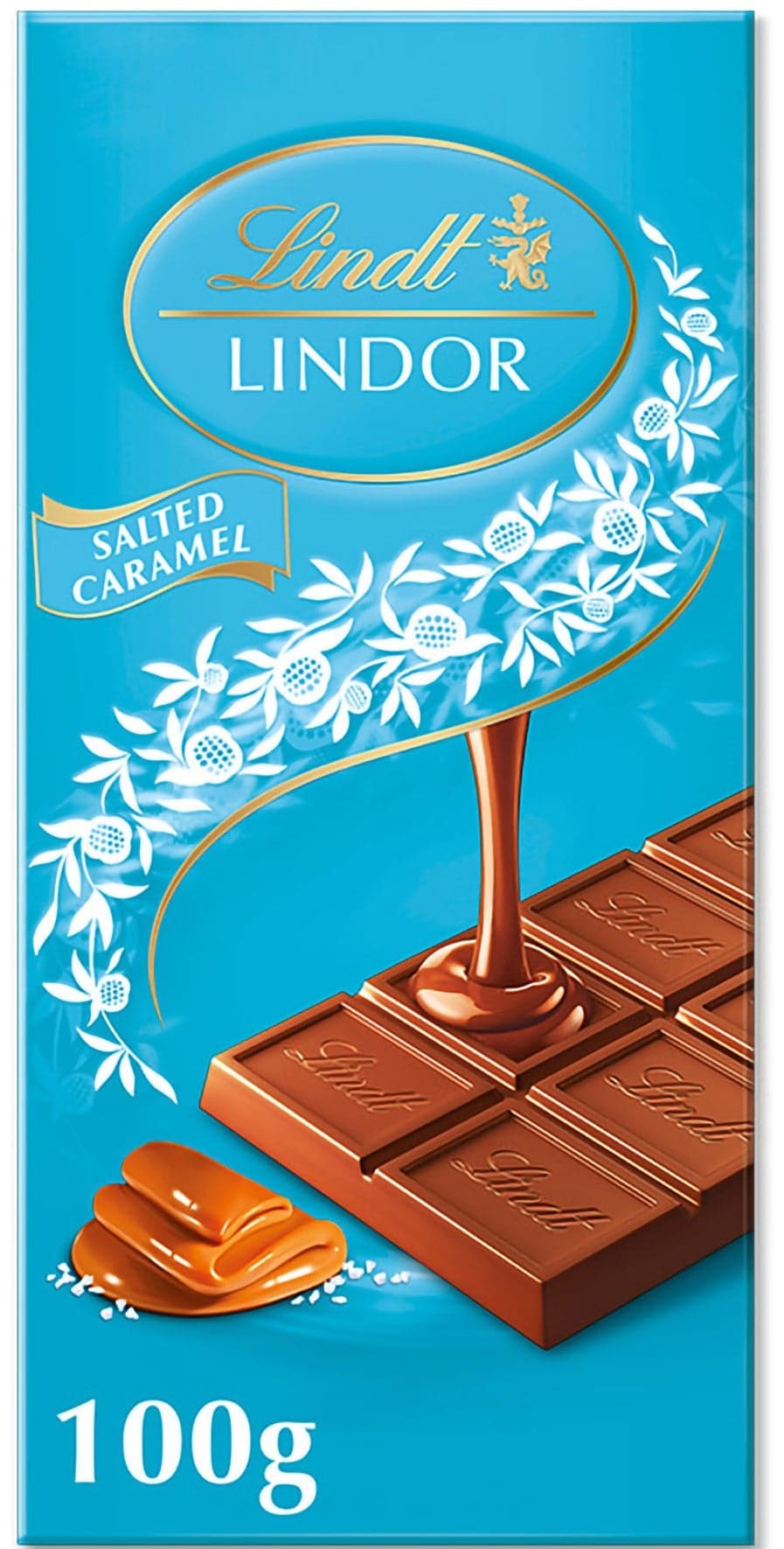 Lindt Čokoláda LINDOR Tabulková slaný karamel