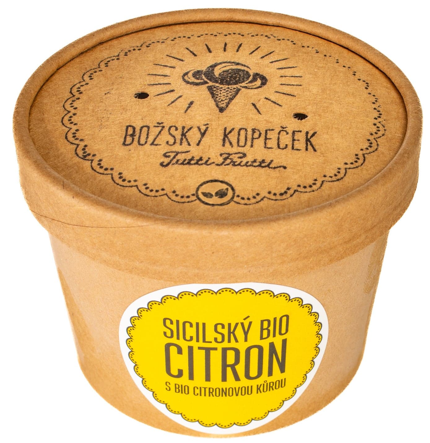 Božský kopeček BIO Sicilský citron s citronovou kůrou
