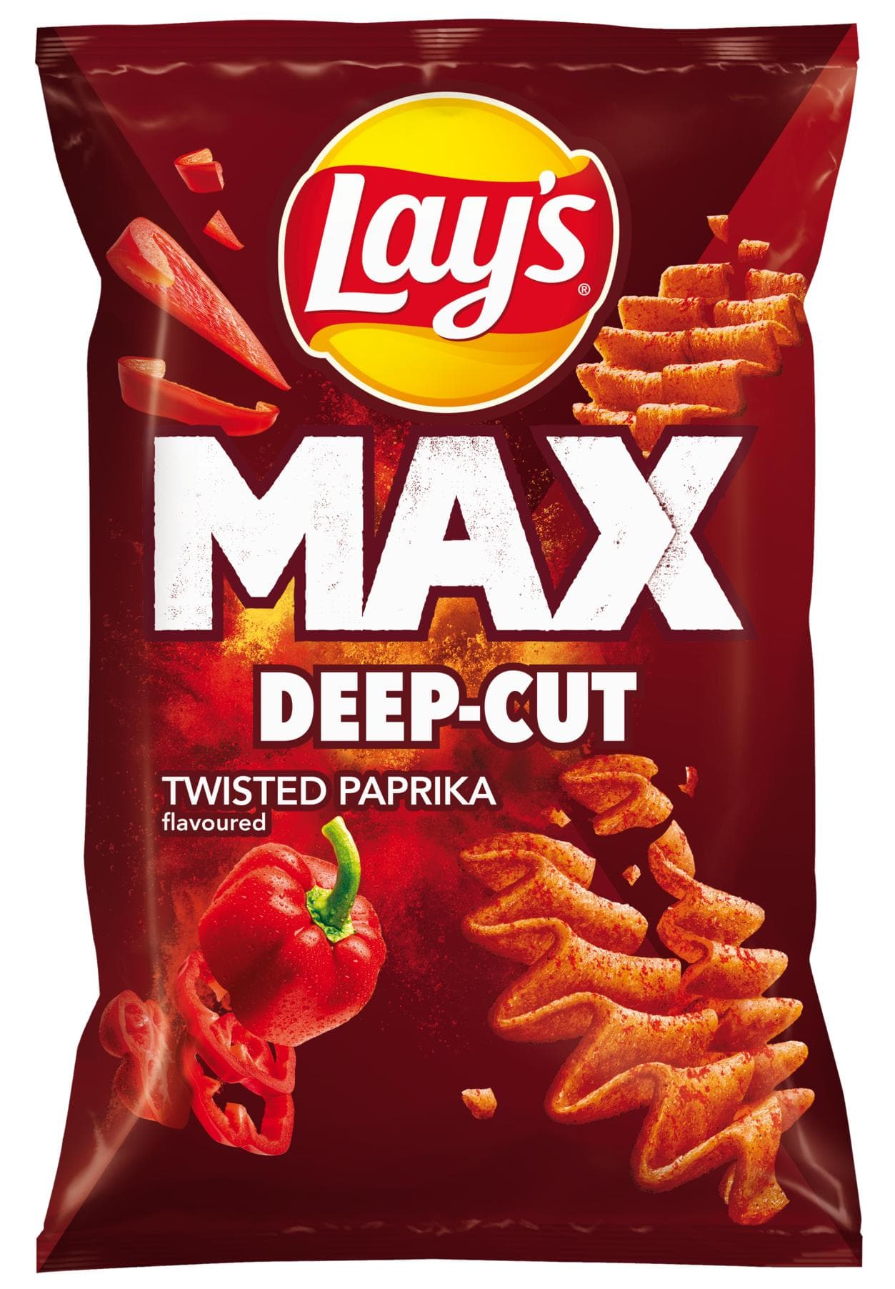 Lay's Max Deep-Cut s příchutí papriky 120 g