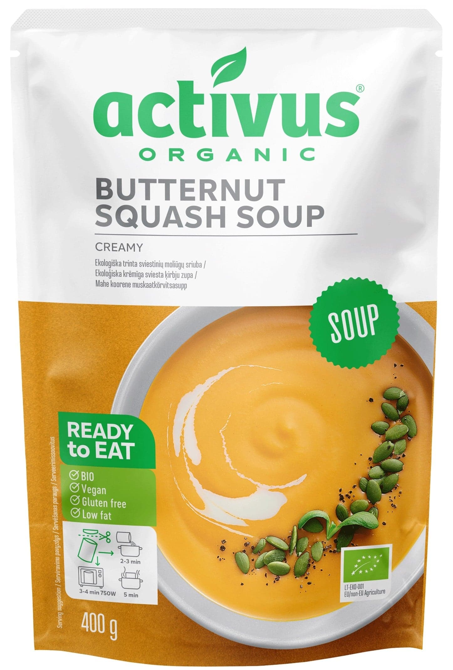 Activus BIO Dýňová krémová polévka 400 g