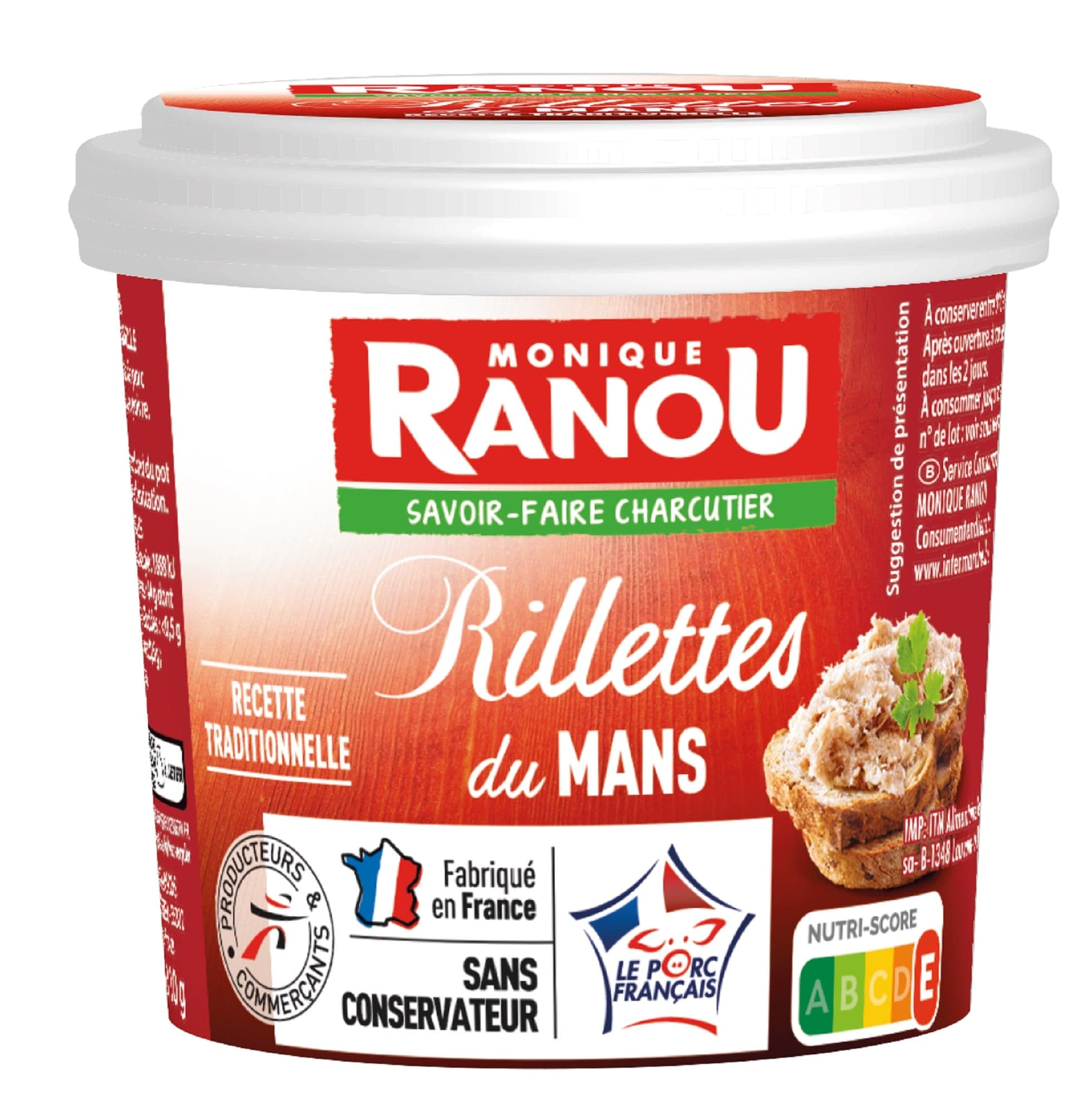 Monique Ranou Vepřový rillettes du Mans 110 g