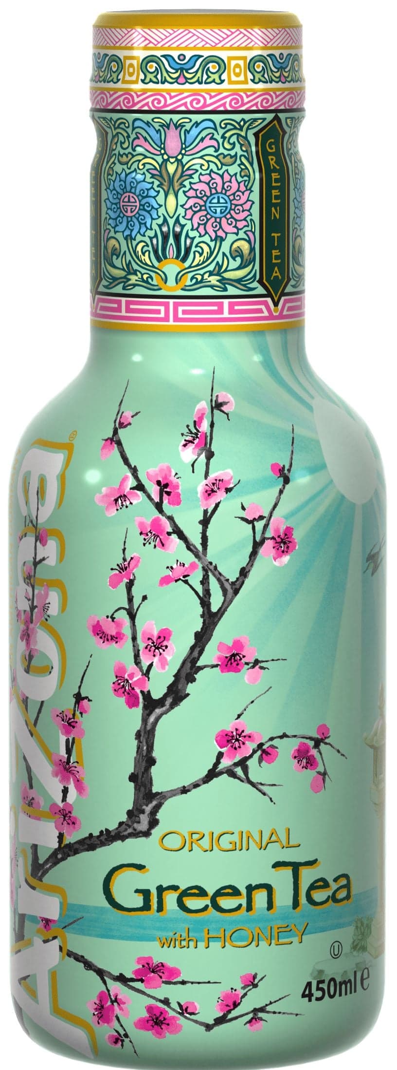 AriZona ledový zelený čaj s medem sklo