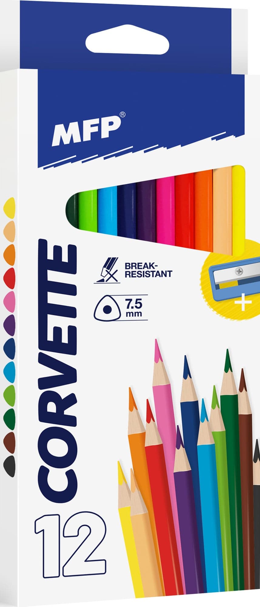 Pastelky triangular s ořezávátkem