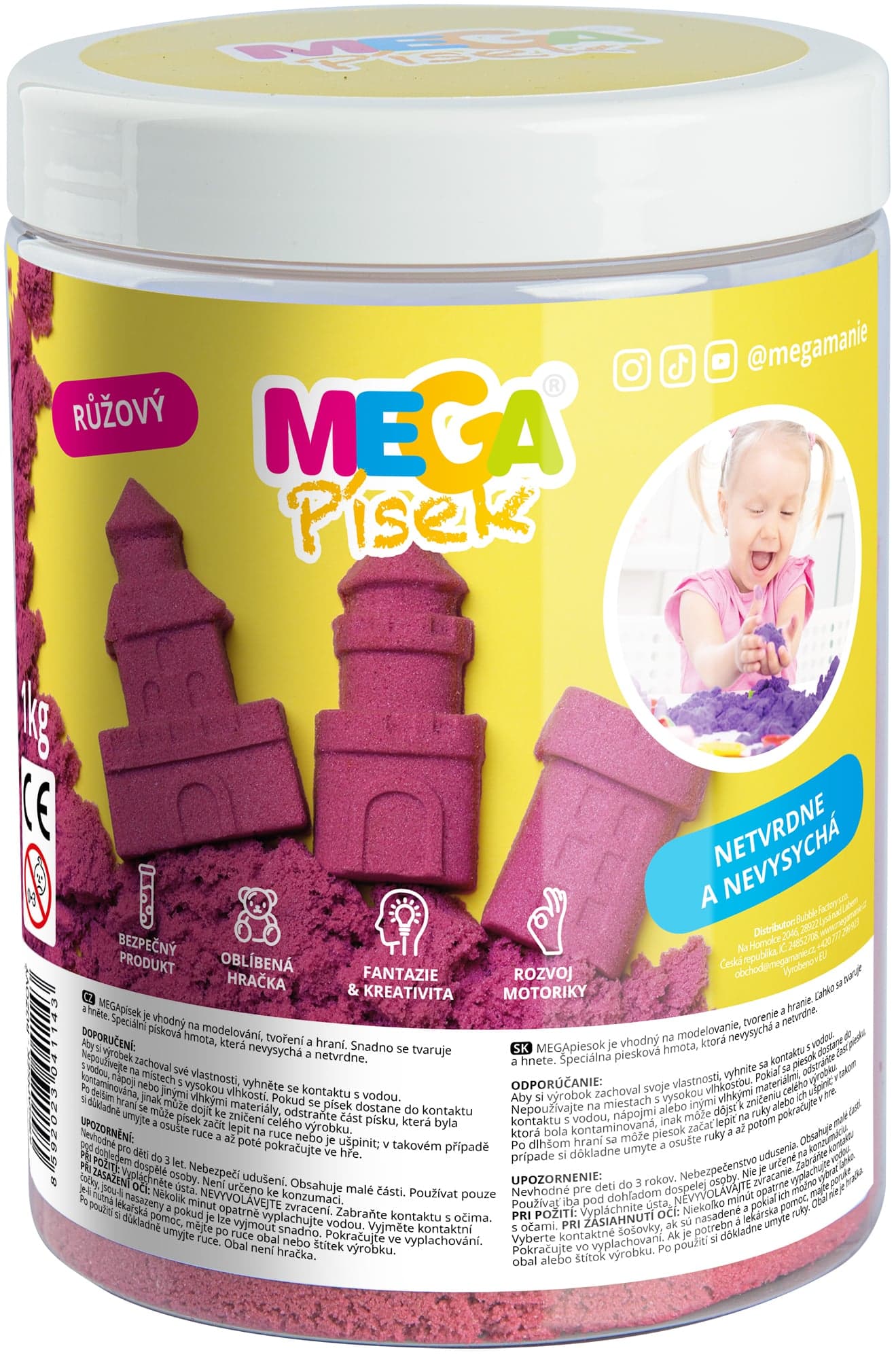 Megapísek Kinetický písek růžový