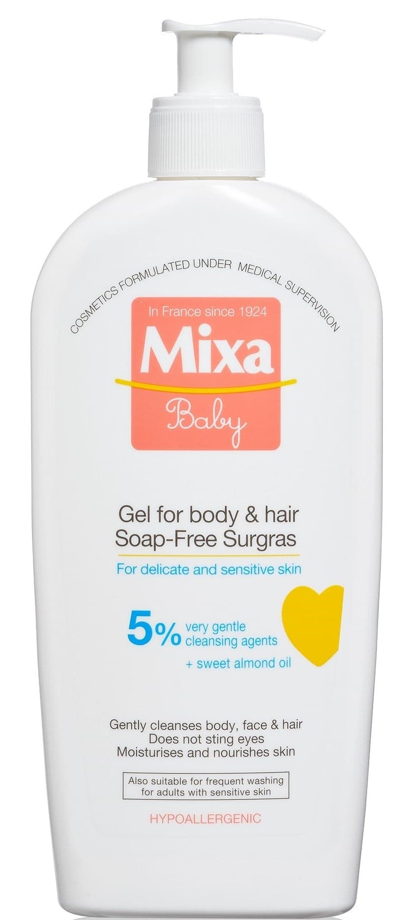 Mixa Baby mycí gel na tělo a vlásky