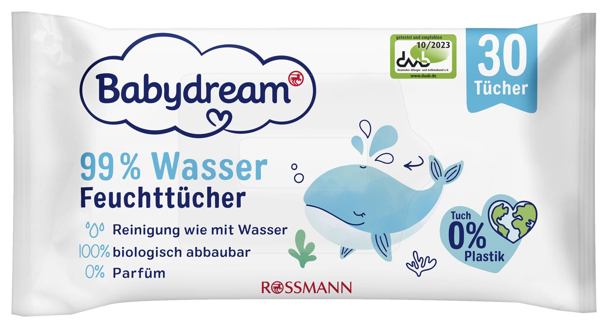 Babydream Vlhčené ubrousky s 99 % vody