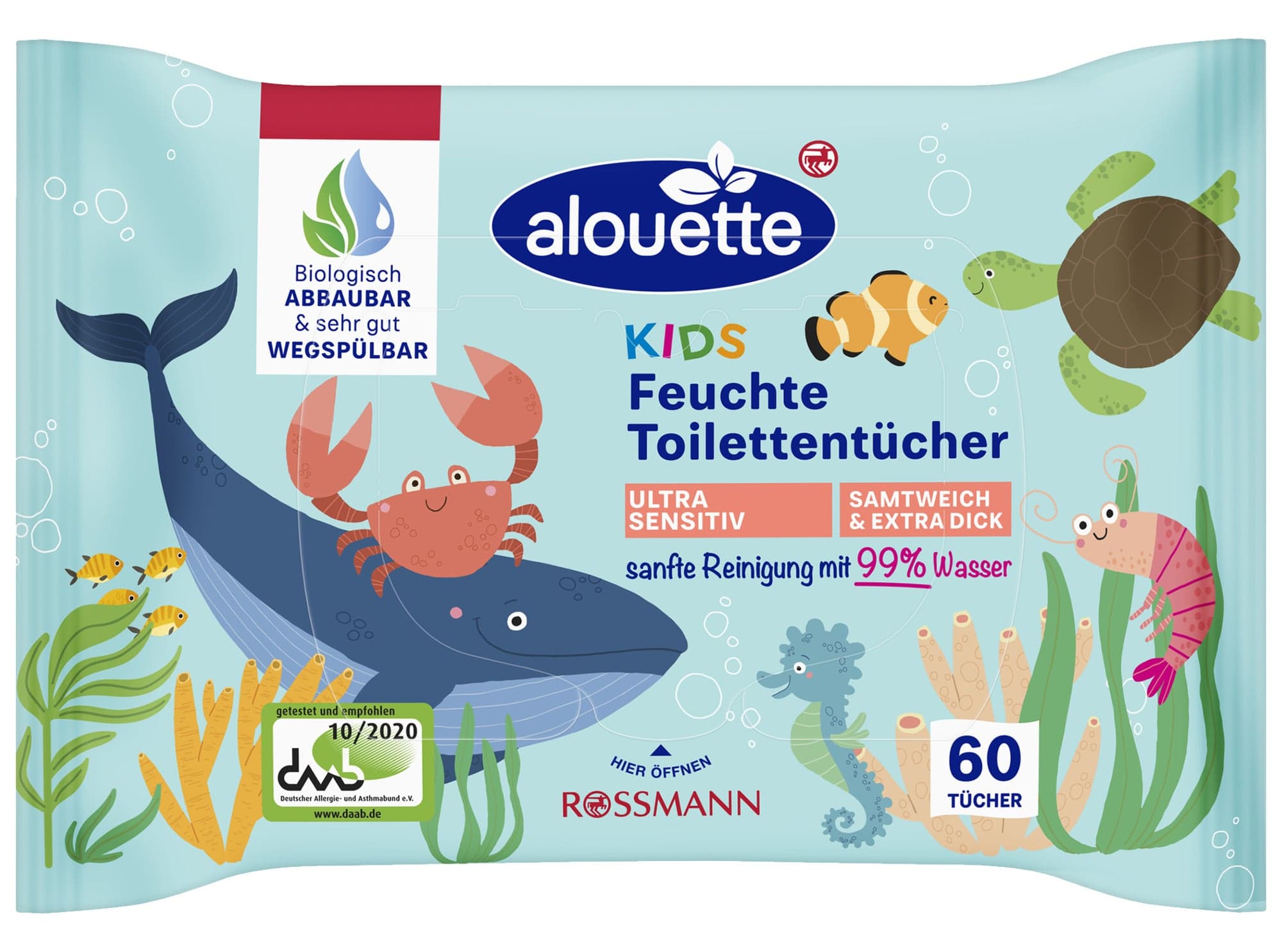 Alouette Vlhčený toaletní papír pro děti sensitiv