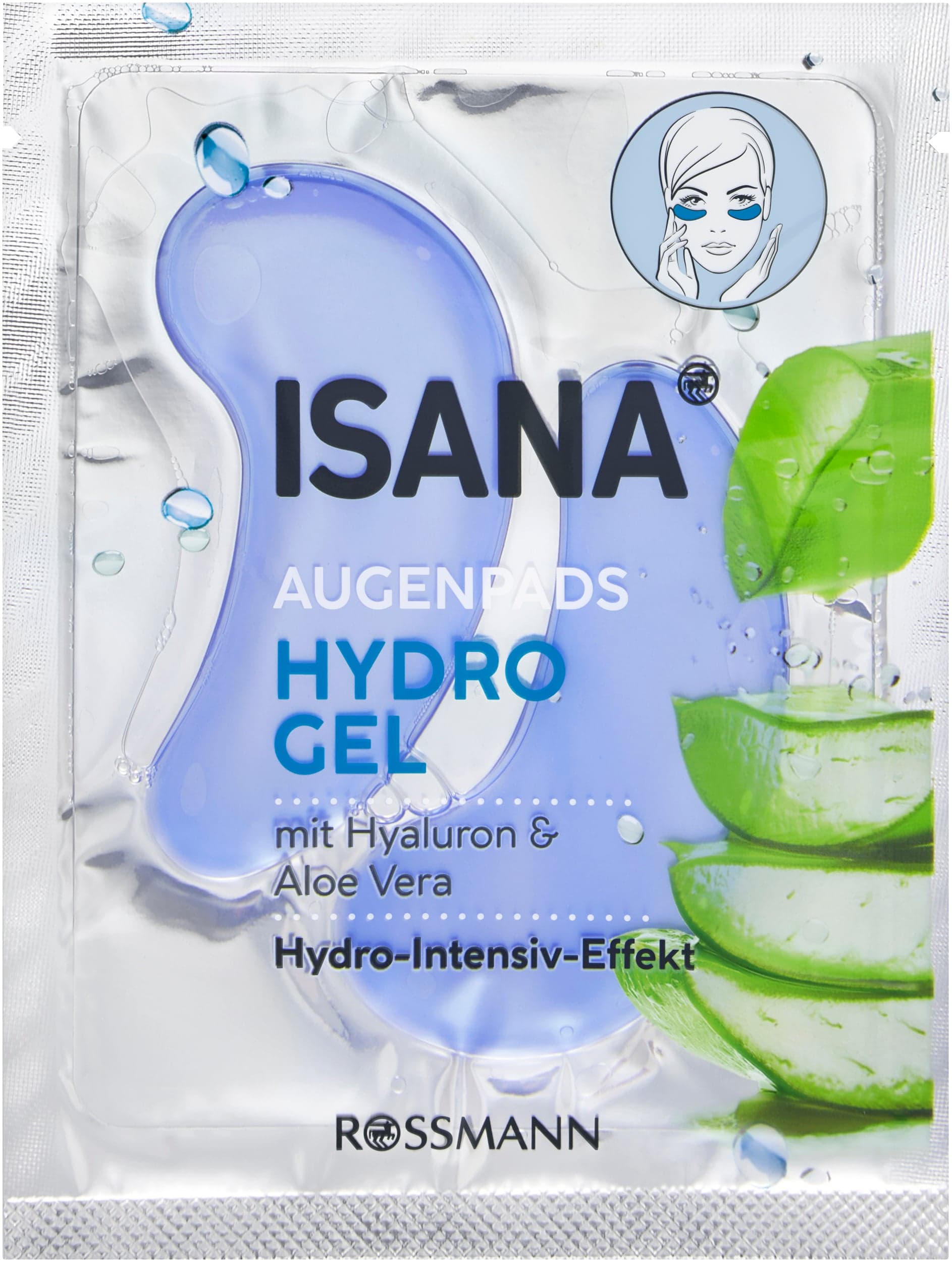 ISANA Hydrogelové polštářky pod oči s aloe vera