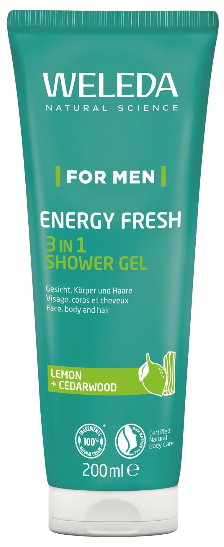Weleda BIO Energy Fresh sprchový gel pro muže 3v1