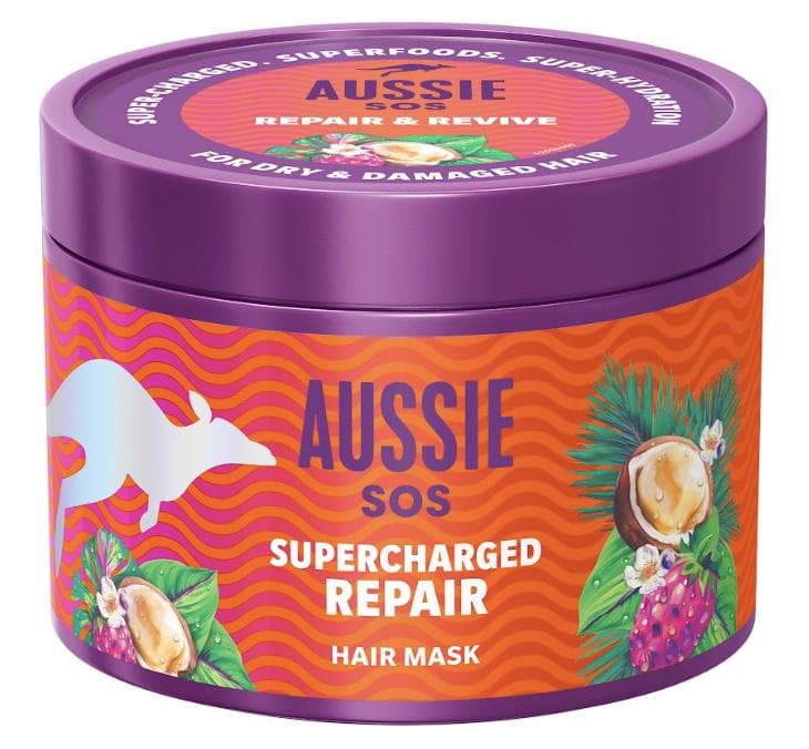 Aussie SOS Supercharged Repair maska na poškozené vlasy
