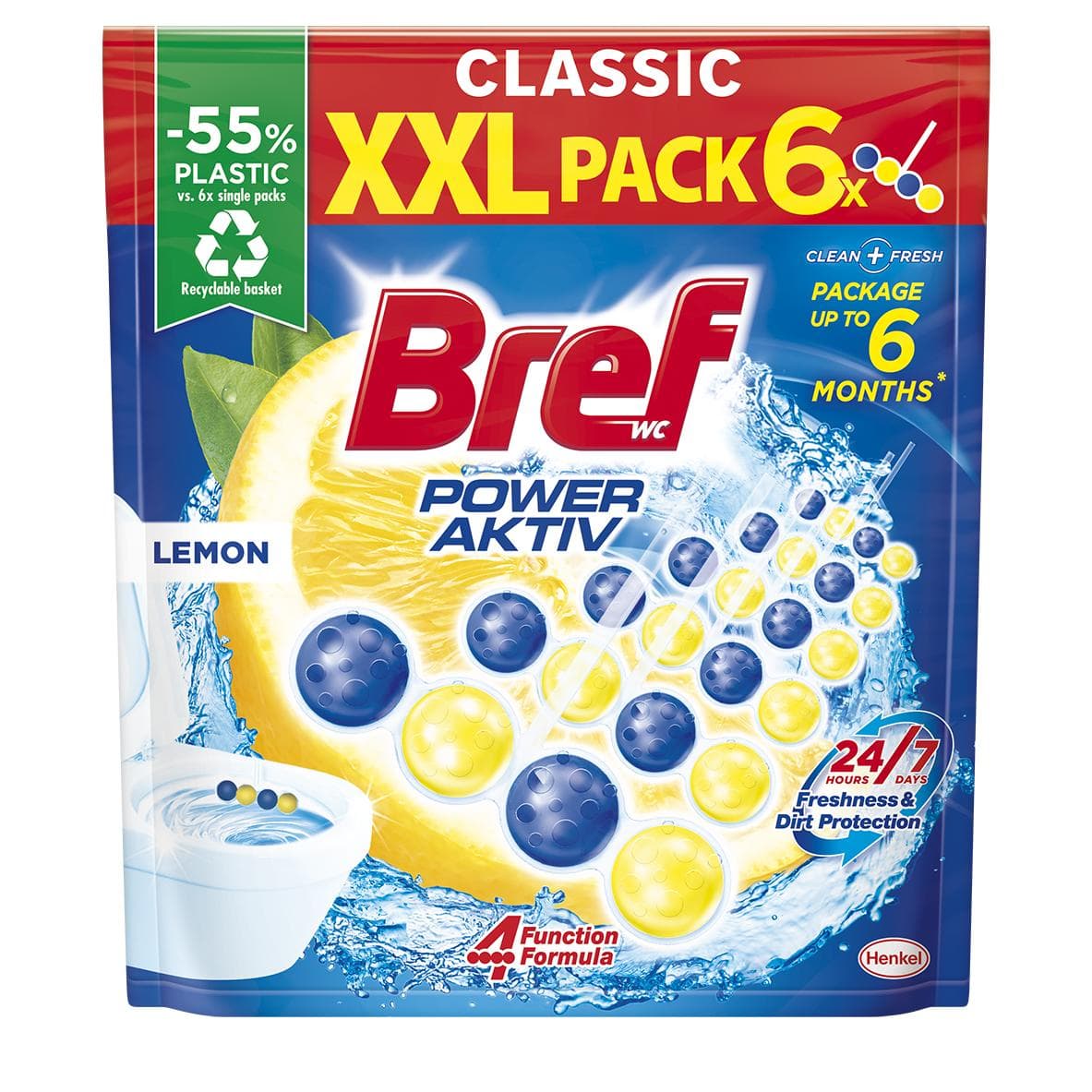 Bref Power Aktiv Lemon WC blok
