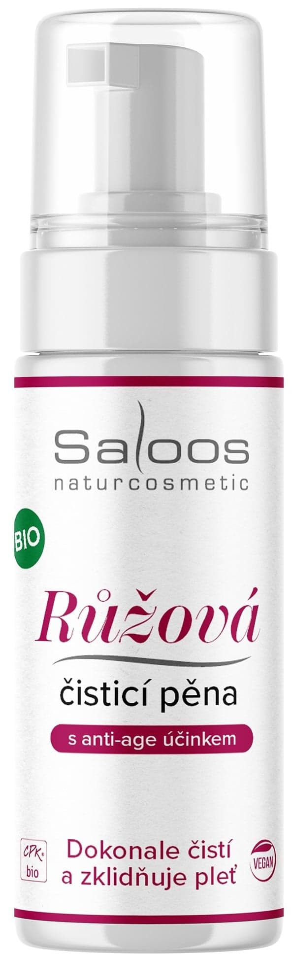 Saloos BIO Růžová čisticí pěna na pleť