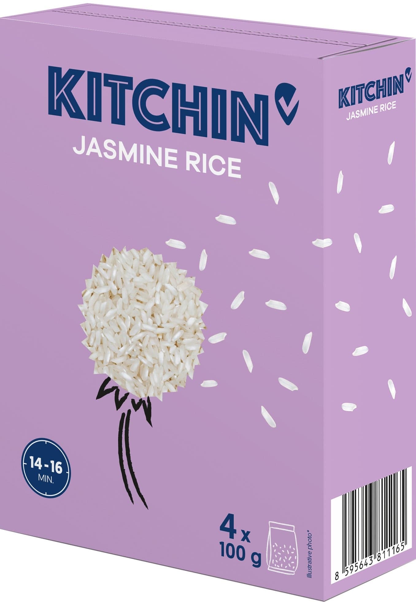 Kitchin Rýže jasmínová varné sáčky (4×100 g)