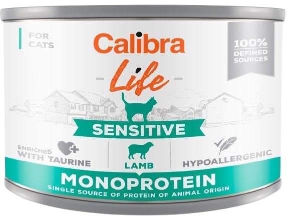 Calibra Cat Life konzerva pro dospělé kočky s jehněčím
