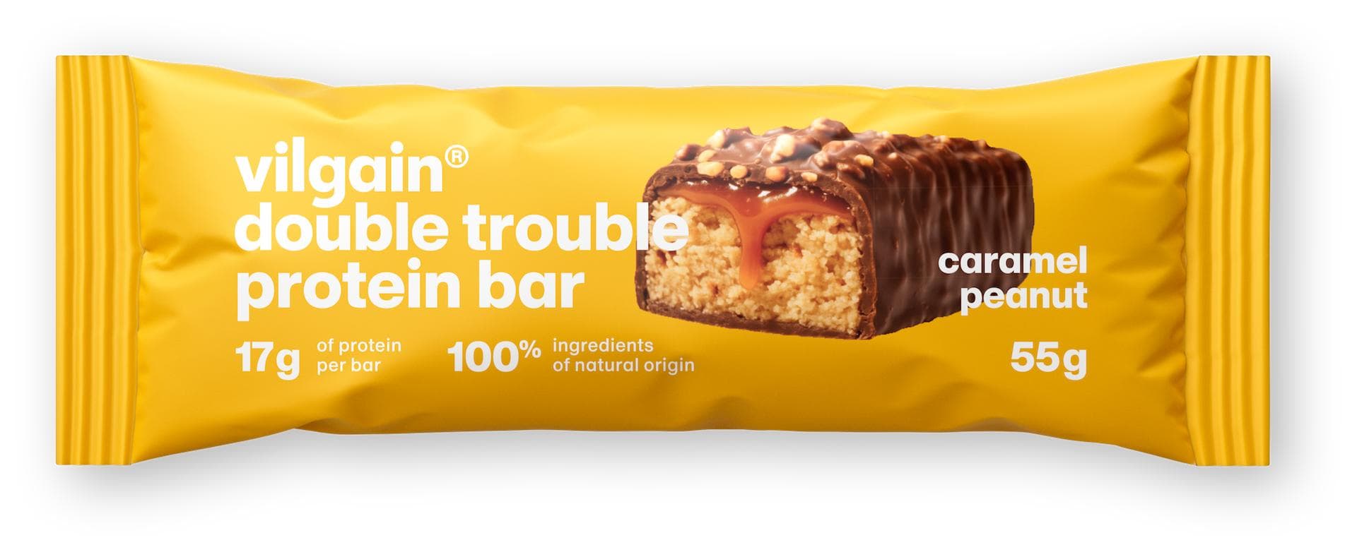 Vilgain Double Trouble Protein Bar Arašídy se slaným karamelem