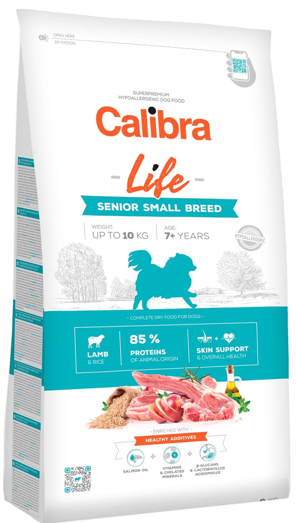 Calibra Dog Life granule pro starší psy malých plemen s jehněčím