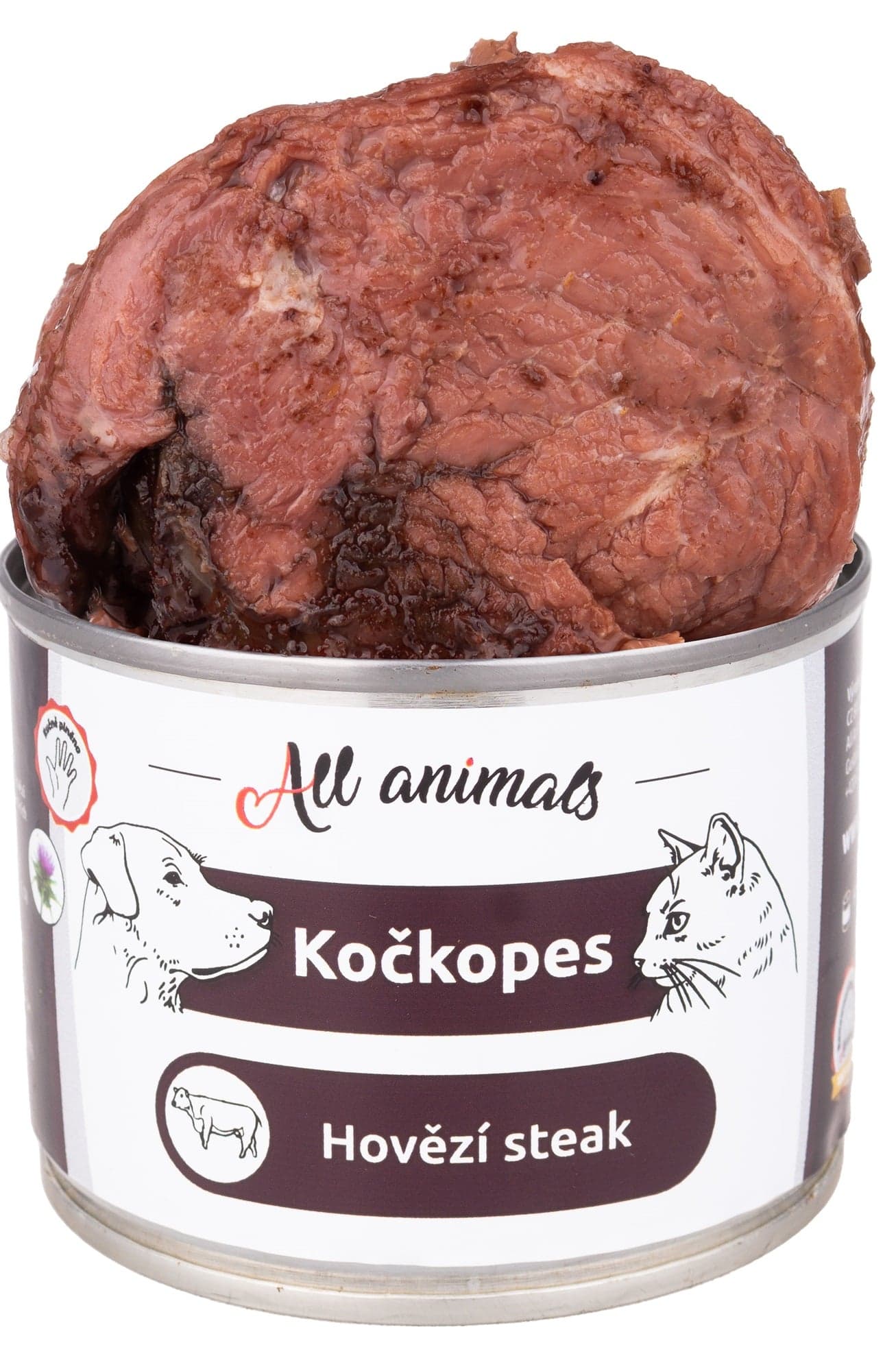 All Animals Kočkopes hovězí steak konzerva