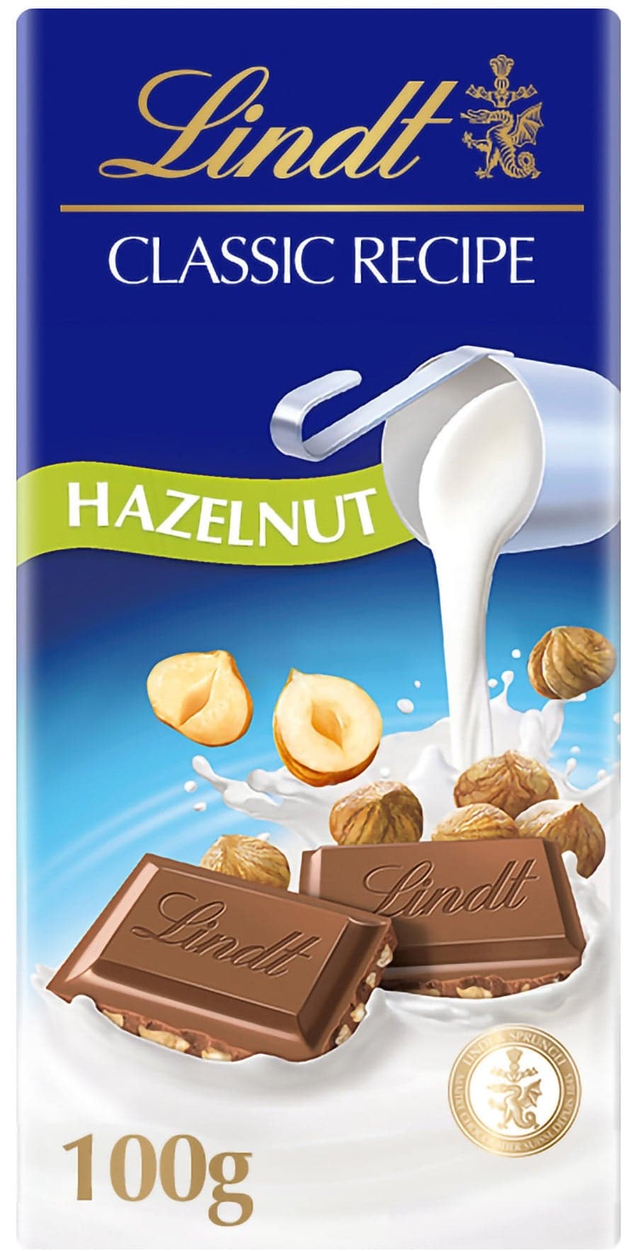 Lindt Čokoláda Classic mléčná s lískovými ořechy