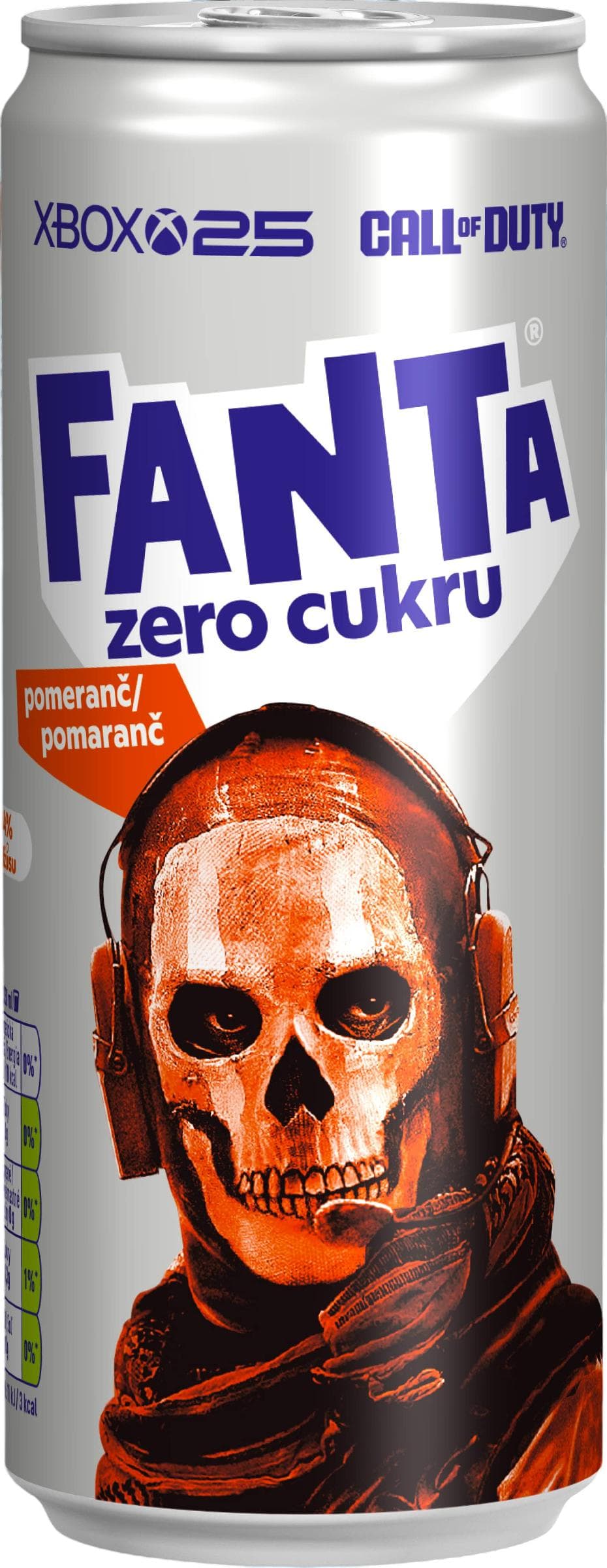 Fanta Zero cukru pomeranč plech