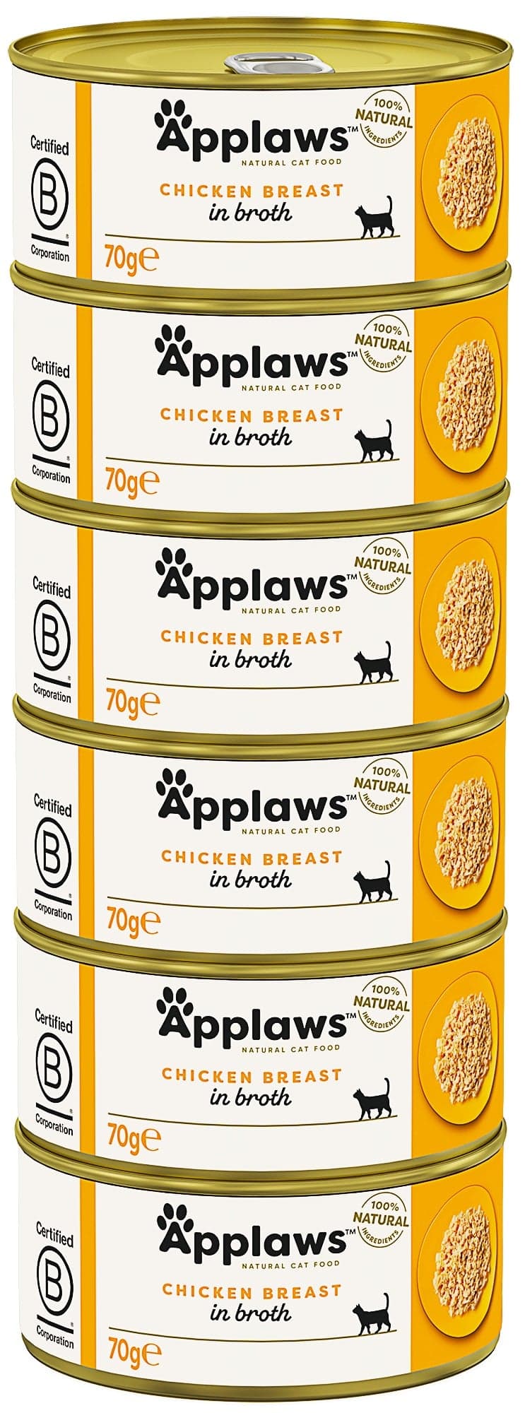 Applaws Cat konzerva kuřecí prsa pro kočky (6×70 g)