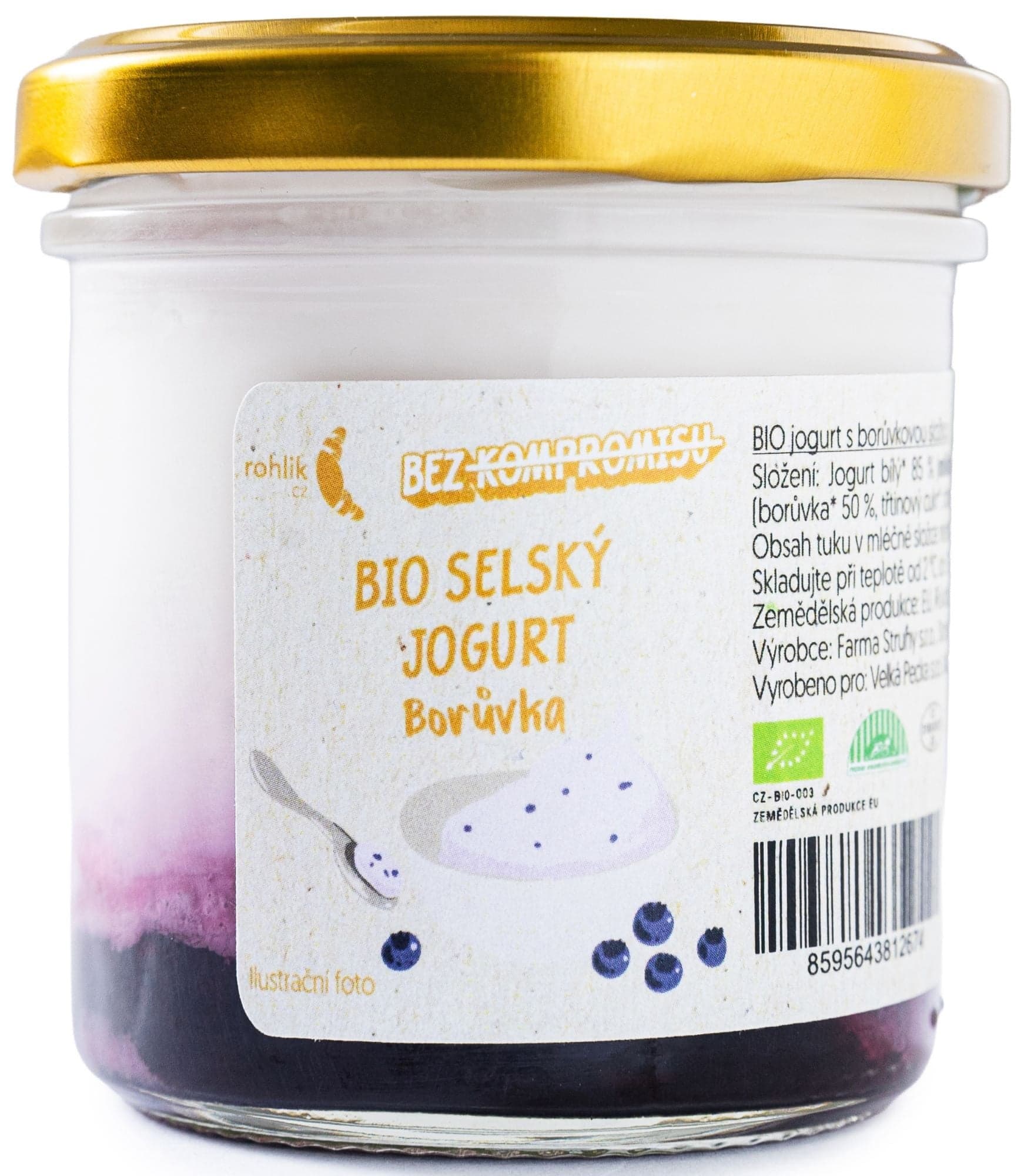BIO Selský jogurt borůvka