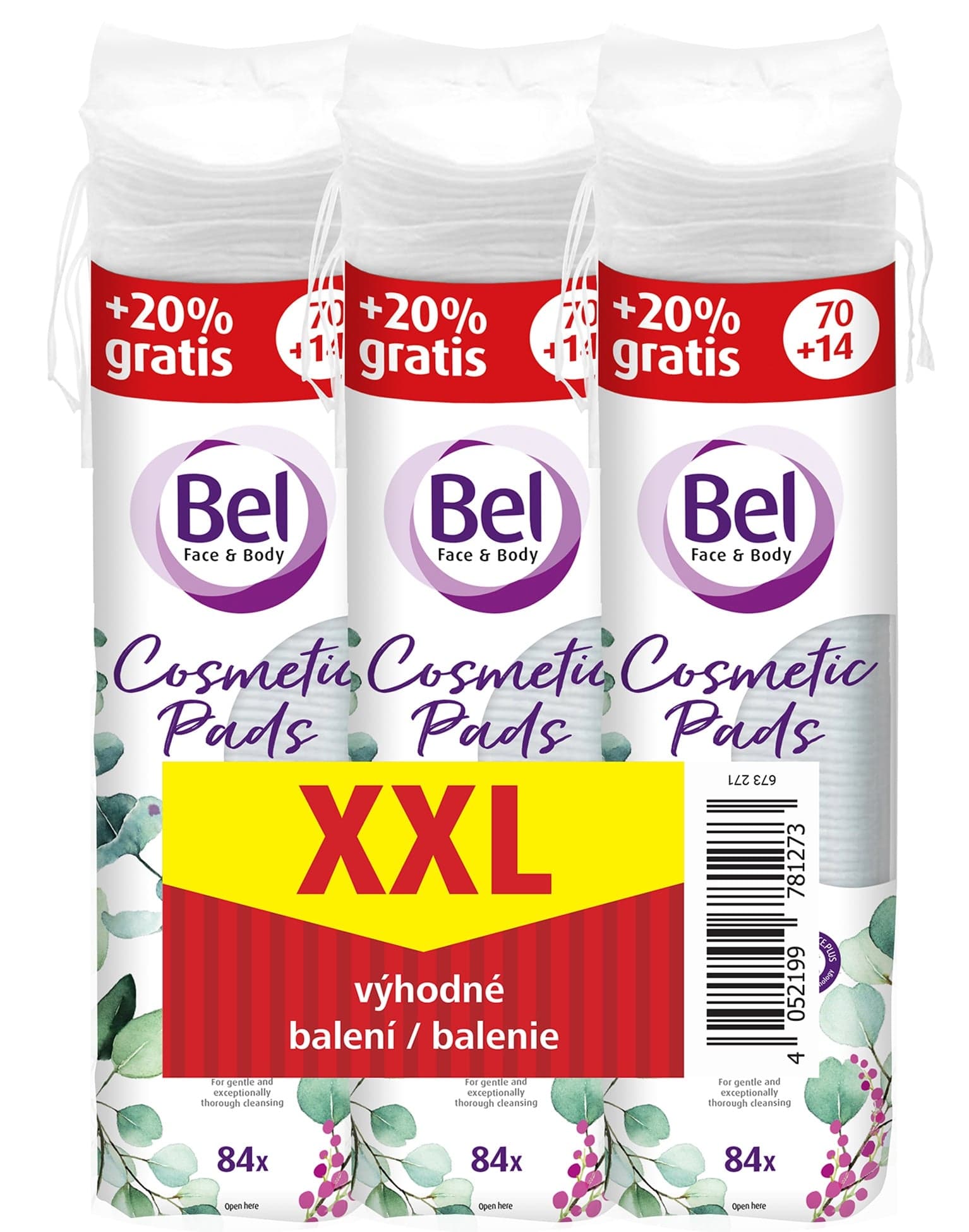 Bel Cosmetic Odličovací tampony XXL pack 252 ks