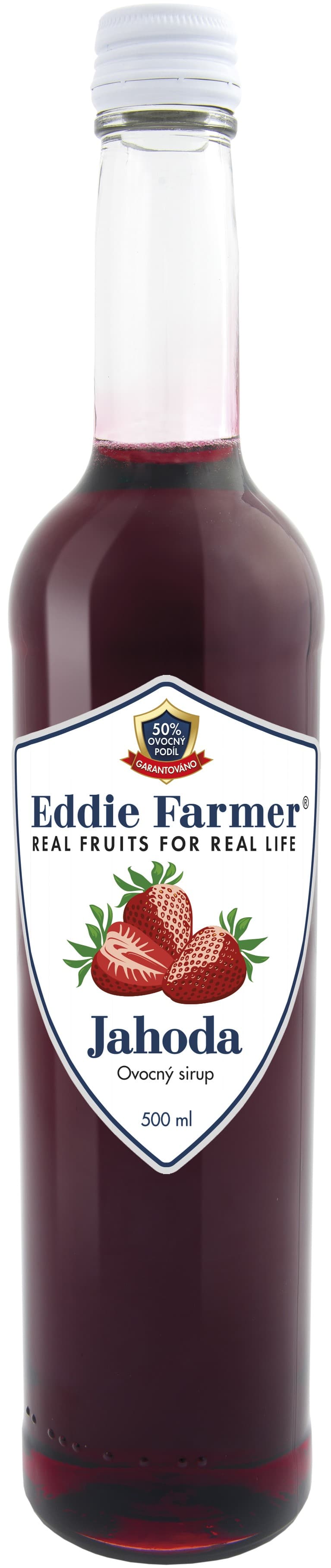 Eddie Farmer ovocný sirup jahoda 50% ovoce sklo
