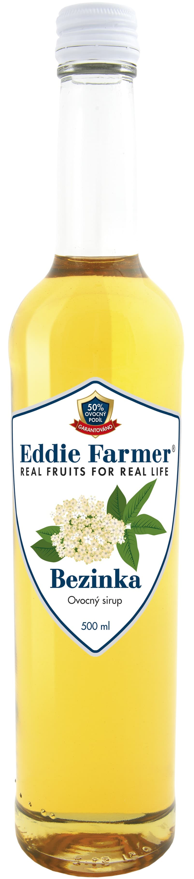 Eddie Farmer bylinný sirup bezinka 50% ovoce sklo 500 ml