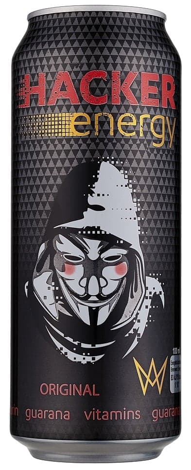 Hacker Energy drink plech 500 ml