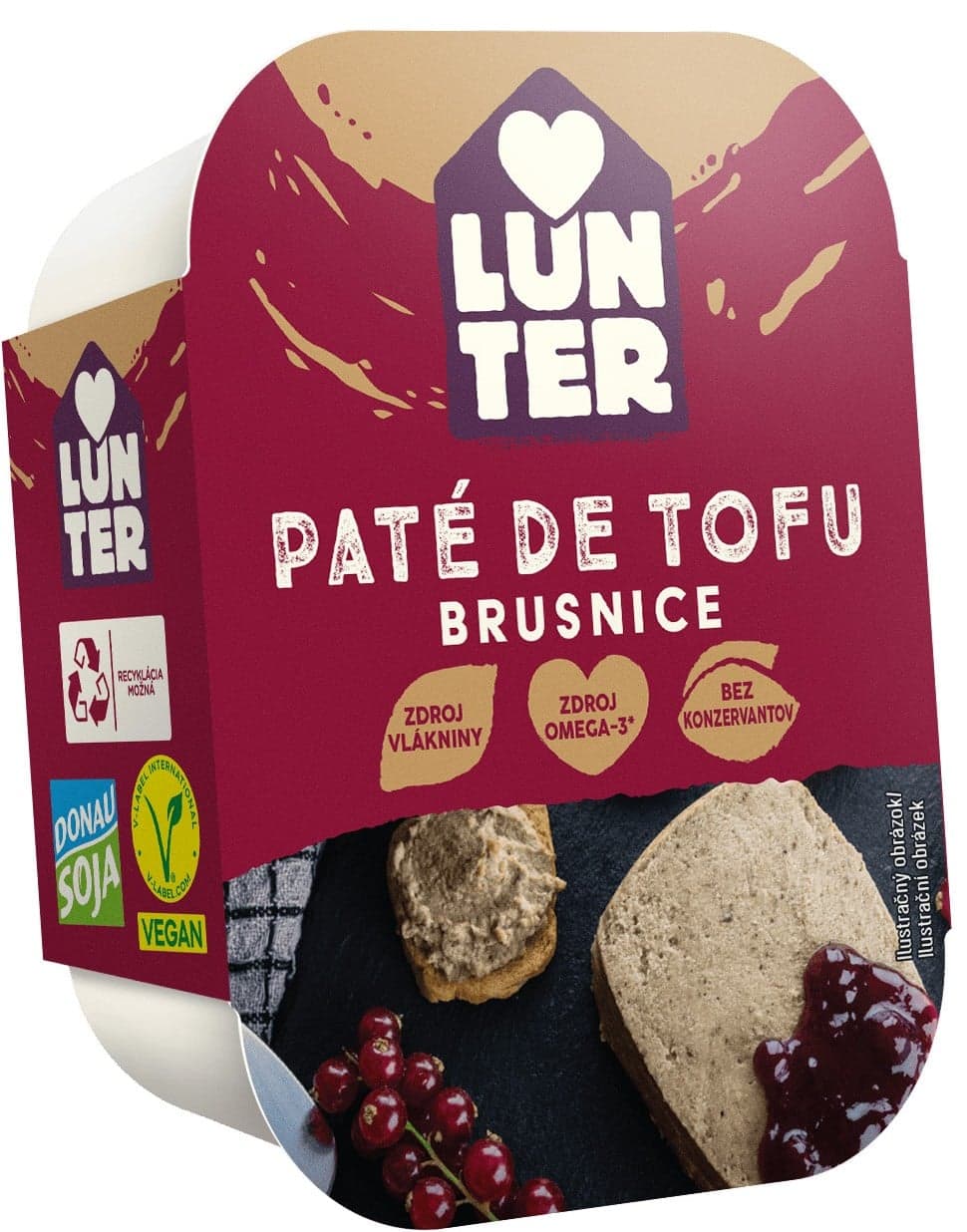 Lunter Paté de tofu brusinka 150 g