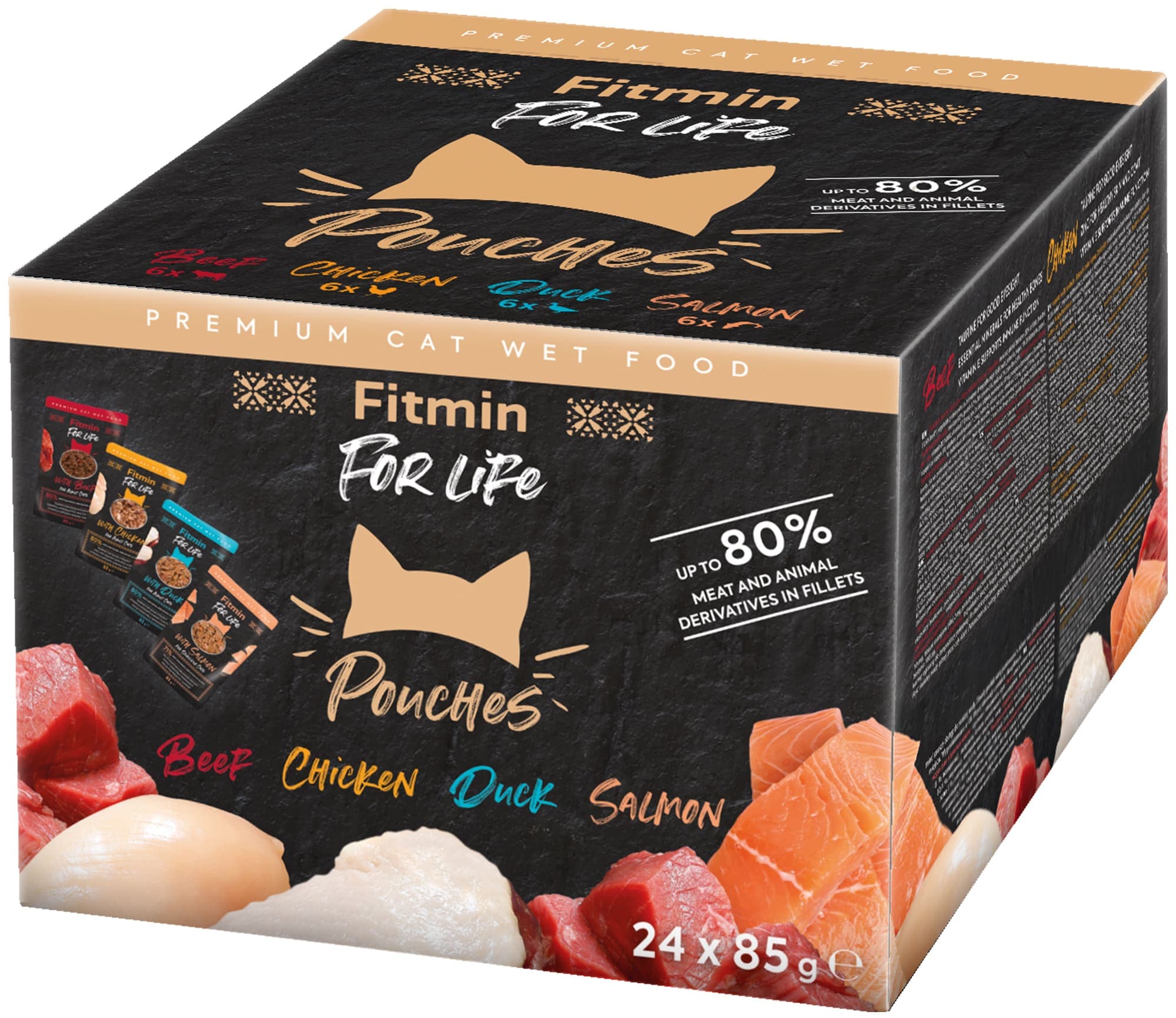 Fitmin For Life multipack kapsiček pro kočky (24×85 g)