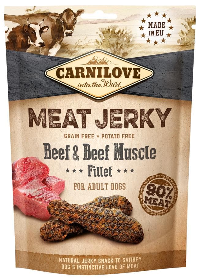 Carnilove Jerky pro psy – hovězí tyčinka